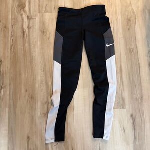 Nike Kids Black and White Leggings